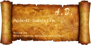 Agárdi Daniella névjegykártya